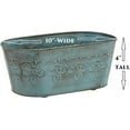 thumbnail image 2 of Metal Bowl Planter Flower Pot,, 2 of 4
