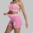thumbnail image 3 of Idoravan yoga two piece set for women shorts Fahion Women's 2 Piece Sleeveless Crop Tops Cropped Pants Set Solid, 3 of 6