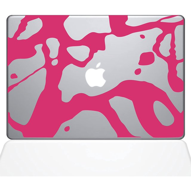 The Decal Guru 0165-MAC-12M-BG Splatter Blood Vinyl Sticker, 12" MacBook, Pink