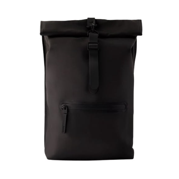 Rolltop Rucksack Backpack - Synthetic - Black