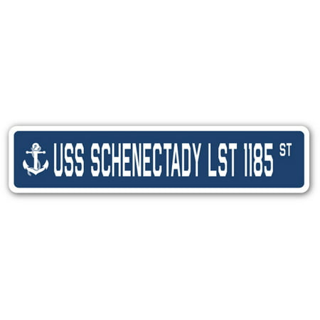 USS SCHENECTADY LST 1185 Street Sign us navy ship veteran sailor gift
