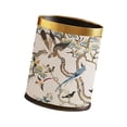 thumbnail image 1 of Cubo de basura de cocina con tapa abierta, 10 L, portátil, ligero y de lujo Bird Branch Gold, 1 of 9