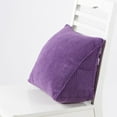thumbnail image 2 of SUYOLL Corduroy Triangular Lumbar Pillow Removable Washable Cover Back Support Cushion Plain Decorative Throw Pillow For Office Chair Car Seat Bedroom Reading Rest Indoor Daily Use, 2 of 6
