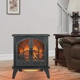 thumbnail image 5 of 23.7" Electric Fireplace Heater, 1500W Infrared Fireplace Stove with 3D Flame Effect, 5118BTU Electric Fireplace with Remote Control, Overheating Safety Protection, Ideal for Indoor Outdoor Home Use, 5 of 12