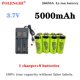 thumbnail image 2 of 100% nuevo, original, de alta calidad, capacidad real 26650A 5000mAh 3,7 V batería recargable de iones de litio 26650 linterna + cargador, 2 of 5