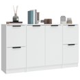 thumbnail image 2 of vidaXL Sideboards 3 pcs White Engineered Wood, 2 of 5