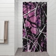 thumbnail image 2 of Purple Camo Tree Branch Pattern Shower Curtain 36"x72" ,Bathroom Decorative Shower Curtains Set with 12 Hooks,Modern Waterproof Washable Shower Curtain, 2 of 6