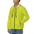 thumbnail image 3 of Honeii Yellow Print Hoodies for Men, Pullover & Full Zip, Breathable Zip up Hoodie, Sweatshirt-Medium, 3 of 5