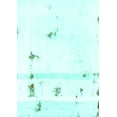 thumbnail image 1 of Ahgly Company Indoor Rectangle Abstract Turquoise Blue Modern Area Rugs, 5' x 8', 1 of 4