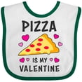 thumbnail image 3 of Inktastic Pizza is My Valentine with Hearts Boys or Girls Baby Bib, 3 of 4