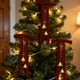 thumbnail image 5 of Christmas Bow Bells Pendant Decorated Velvet Bow Ornaments Christmas Tree Wreath Dress Pendant, 5 of 6