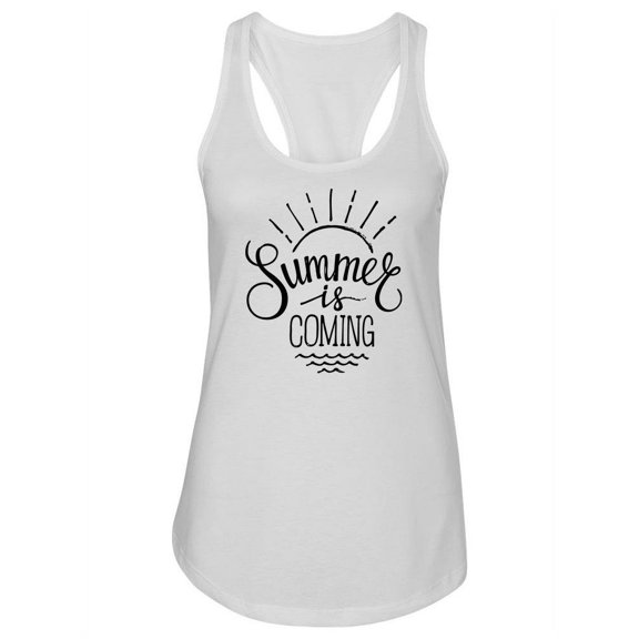Summer Is Coming Doodle Tank Women -Image by Shutterstock, Female x-Large