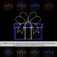thumbnail image 2 of Holidynamics LED Color Changing RGBWW Outdoor Metal Frame 44in Gift Box Christmas Display, 2 of 6