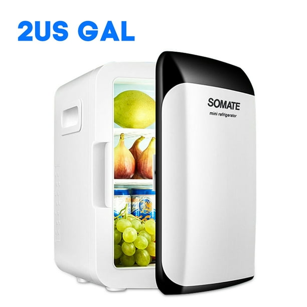 10L 110V Mini Refrigerator, Single Door Mini Car Fridge, Portable Compact Refrigerator Cooler