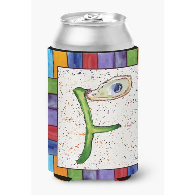Letra F con concha de ostra lata o botella aislante de bebidas Hugger 8429