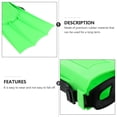 thumbnail image 4 of WHAMVOX 1 Pair Swim Training Fins Rubber Green Water Resistance Reduction for Swimmers, 4 of 5
