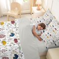 thumbnail image 5 of Homewish Fungus Botanical Mushroom 7pcs Queen Bedding,Wild Plants Floral Bedding Comforter Set Queen,White,Light Gray Reversible, 5 of 8