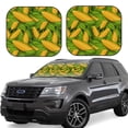 thumbnail image 6 of Kdxio Fresh Corn 1 Print 2-Piece Sun Shade Front Windshield - Foldable Car Front Window Sunshades for Most Sedans SUV Truck, 6 of 6