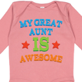 thumbnail image 4 of Inktastic My Great Aunt is Awesome Boys or Girls Long Sleeve Baby Bodysuit, 4 of 5