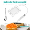 thumbnail image 2 of Wekvgz 2Pcs Molecular Gastronomy Kit Professional Caviar Maker Kit Easy Caviar Maker Box Detachable Caviar Box Spherification Kit 96 Holes Roe Sauce Dispenser with Syringe Spoon for Home Desserts, 2 of 11