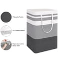 thumbnail image 6 of Brotasdro 2 Pack 75L Large Laundry Basket, Waterproof Collapsible Hamper with Reinforced Handles, Gray, 6 of 7