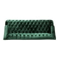 thumbnail image 6 of GDF Studio Manila Contemporary Tufted 3 Seater Sofa, Emerald Velvet and Walnut, 6 of 8