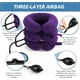 thumbnail image 4 of Dispositivo de tracción cervical para aliviar el dolor de cuello. Collarín inflable ajustable y aparato de tracción cervical. Dispositivo de descompresión cervical para uso doméstico (morado)., 4 of 7