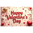 thumbnail image 3 of Valentine's Day Banner Heart Balloons Pink Roses Gift Box Backdrop Party Supplies Photography Props Romantic Decorations Festive Décor Background, 3 of 4