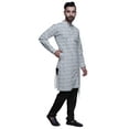 thumbnail image 2 of Atasi Party Wear Kurta Pajama For Men Mandarin Collar Ethnic Printed Kurta Set, 2 of 3