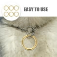thumbnail image 3 of SHOWERORO 6Ud Anillos Para Llaveros Metálicos Con De Resorte Resistentes Y Pulidos Para Uso En Manualidades, 3 of 8