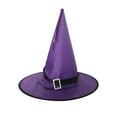 thumbnail image 2 of Penkiiy Baby Hats Cosplay Hat Party Hat Witch Hat Adult Womens Party Costume Party Accessory Purple Hat for One Size, 2 of 4