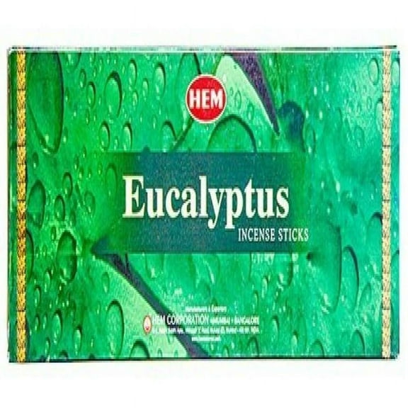 Eucalyptus - Box of Six 20 Stick Tubes - HEM Incense