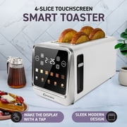 Inspirex 4-Slice Touchscreen Toaster, White