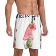 thumbnail image 2 of Kdxio Hello Summer Gnome Print Mens Sleep Shorts Bottoms Soft Comfy Pajama Wear Pants with Drawstring Pockets, 2 of 5