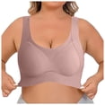 thumbnail image 2 of Everyday Bras for Women Womens Bra 36c Sports Bras for Women Non Removable Pads Skin Tone Bra Underwire Bras for Women Running Girl Bra Womens Bras Comfortable Support Women Bras plus Size Pink 3XL, 2 of 7