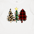 thumbnail image 4 of Inktastic Three Christmas Trees in Plaid and Leopard Print Boys or Girls Baby T-Shirt, 4 of 5
