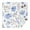 White-1, variant on 42x42 Inch Waterproof Square Tablecloth, Thickened Polyester Table Cover for Dining & Parties, Floral Print