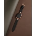 thumbnail image 3 of Wearlizer Leather Band Compatible with Apple Watch Band Women 38mm 40mm 41mm 42mm 44mm 45mm 46mm 49mm Dressy Leather Strap with T-shape Metal Buckle for iWatch Ultra SE Series 10 9 8 7 6 5 4 3, 3 of 6