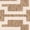 Mocha/Beige, variant on Safavieh Courtyard Thurstan Geometric Indoor/Outdoor Area Rug, Aqua/Beige, 5'3" x 7'7"