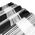 thumbnail image 3 of White and Black Bathroom Accessory Sets Waterproof Shower Curtain with Anti-Slip Bath Mat Durable Combo, 3 of 7