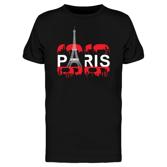 Paris Eiffel Tower Urban Art Tee Men's -Image by Shutterstock