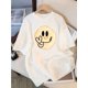 thumbnail image 1 of 2025 Cartoon Loose-Fit Short Sleeve T-Shirt for Boys & Girls - Cute Round Neck, Medium Stretch, Geometric Pattern, Summer Casual Top, Youth Fashionwear | Cartoon Graphic Tee | Comfortable Fit, 1 of 6