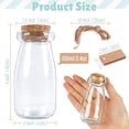 thumbnail image 2 of Frascos de vidrio OurWarm de 100 ml con tapas de corcho, 12 unidades, para manualidades, 2 of 7