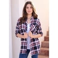thumbnail image 3 of Roaman's Women's Plus Size Plaid Flannel Tunic, 3 of 6