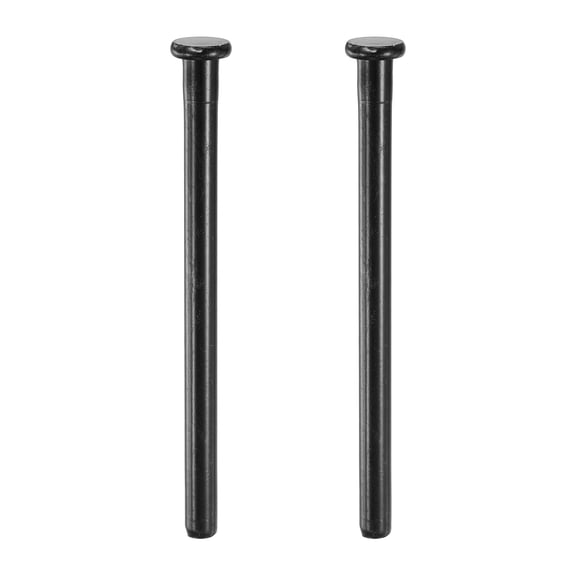 Uxcell 2 Pack Door Hinge Pins, 3.5 Inch Removable Interior Door Security Hinges Pin Screws Replacement Closing Pins Closer for Repair Residential Wood Door Parts, Matte Black