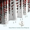 thumbnail image 6 of Red Christmas Pattern Shower Curtain 36"x72" ,Bathroom Decorative Shower Curtains Set with 12 Hooks,Modern Waterproof Washable Shower Curtain, 6 of 6