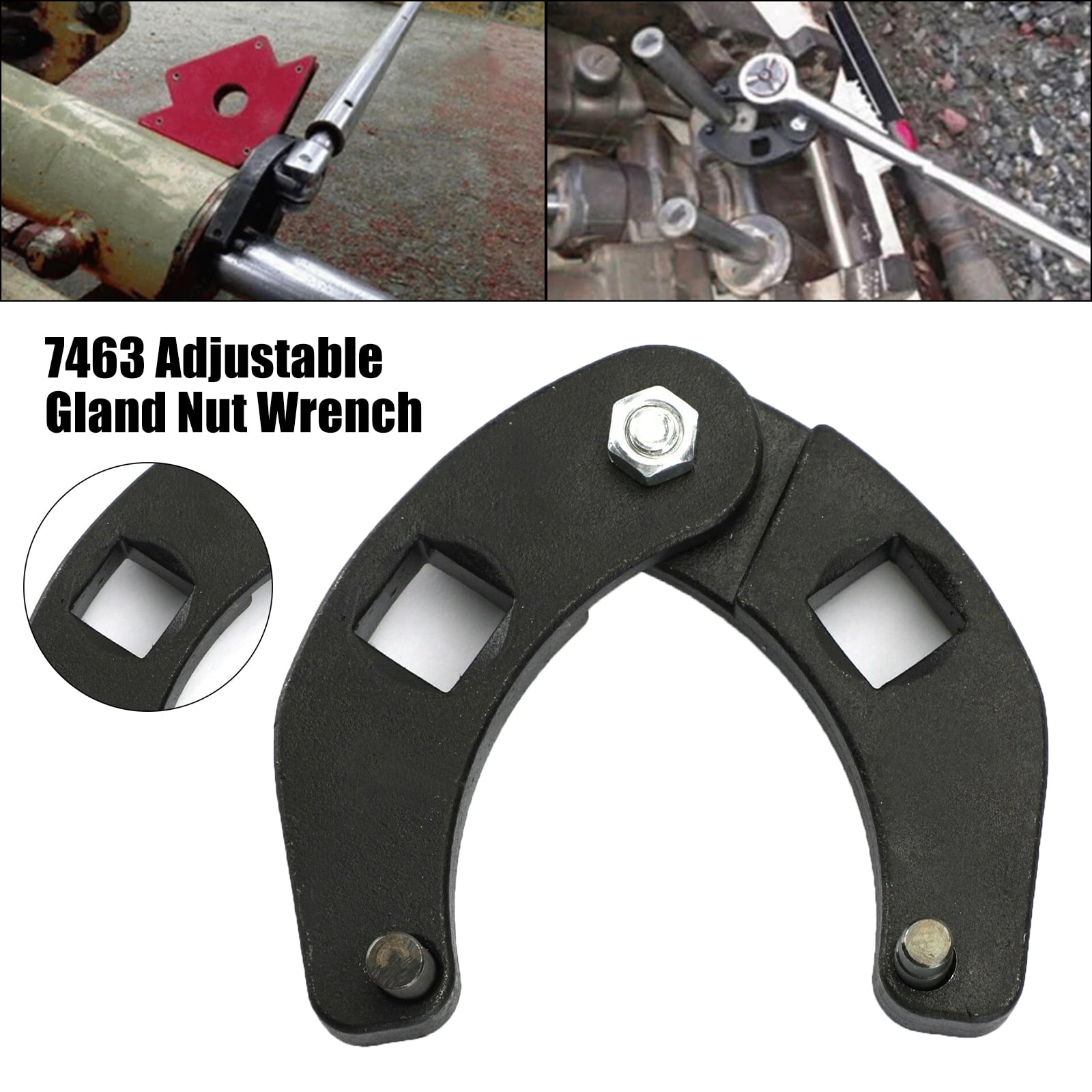Compatible with OTC 7463 Adjustable Gland Nut Wrench Fits for Hydraulic Cylinders on Agricultural Loaders Compact Tractor Loaders and Skid Steer Loaders Small Universal Gland Wrench Compatible with OTC 7463 Adjustable Gland Nut Wrench Fits for Hydraulic Cylinders on Agricultural Loaders Compact Tractor Loaders and Skid Steer Loaders Small Universal Gland Wrench