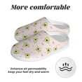 thumbnail image 6 of Balery Avocado Doing Sport Yoga Pattern Women's Fuzzy Memory Foam Slippers Fluffy Winter House Shoes Indoor and Outdoor-46/47, 6 of 7