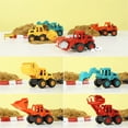 thumbnail image 6 of XIANXIAN Mini Machine Caterpillar Construction Truck Toy Cars Excavator, Bulldozer, Backhoe Excavator, Road Roller Free-Wheeling Vehicles w/Moving Parts -Great Cake Toppers, 6 of 6
