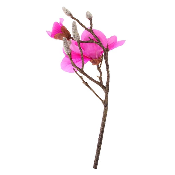 Flor de Magnolia de Espuma EVA Flores Artificiales Impresiones Sobre Atractivo Morado Baoblaze EVA flores de espuma